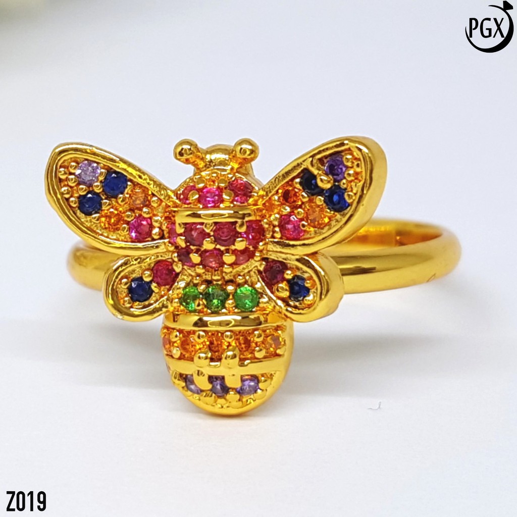 PGX Cincin Xuping Wanita Lapis Emas Aksesoris Perhiasan Fashion Premium - Z019