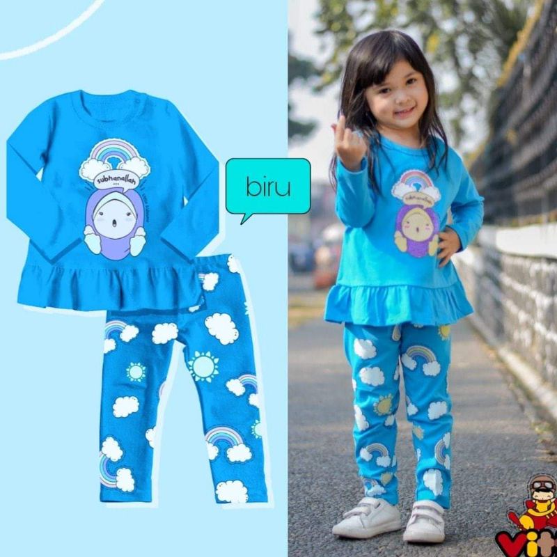 Vitto Kidswear Setelan Cewek Lengan Panjang