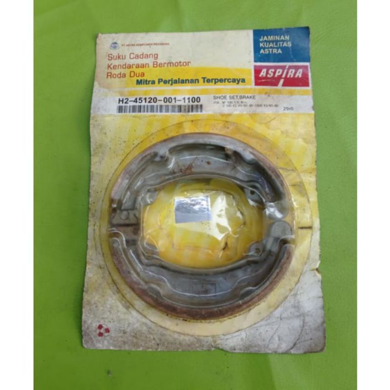 kampas rem belakang tromol honda win gl100 cb100