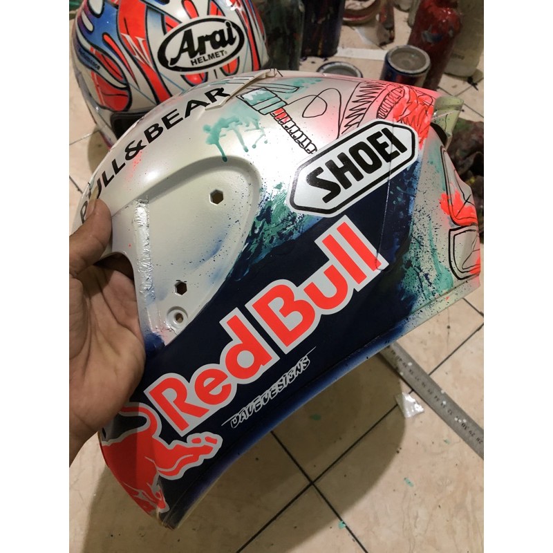 helm shoei x14 repaint indmodif