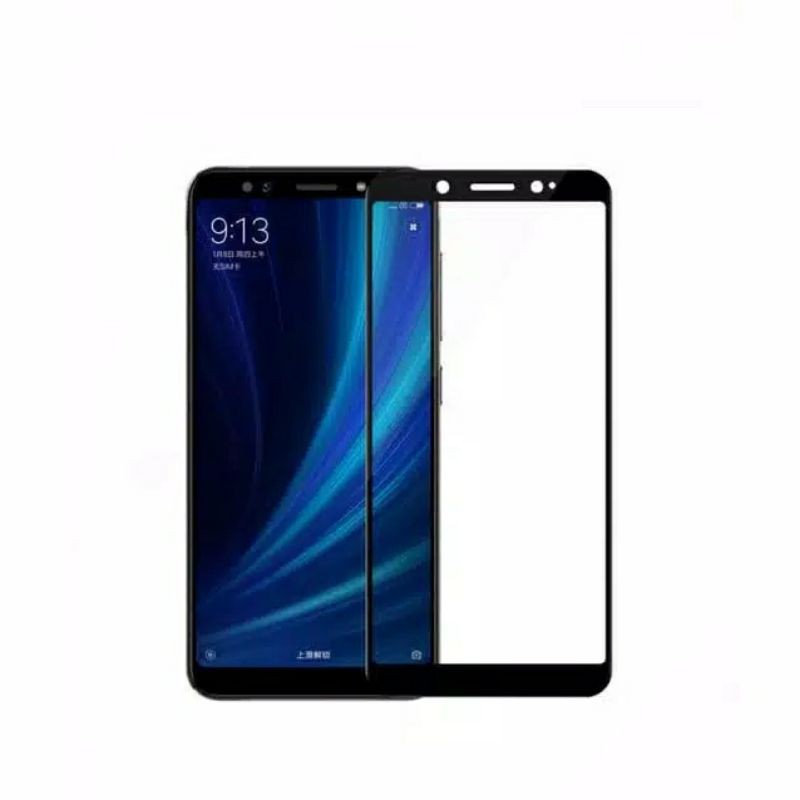 TEMPERED GLASS COLOUR XIAOMI MI 6X  ANTI GORES KACA KUALITAS PREMIUM