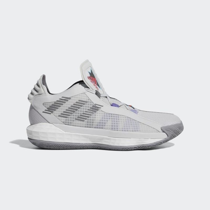 Adidas Dame 6 Playoffs Shoes basketball Grey Bright Cyan Original