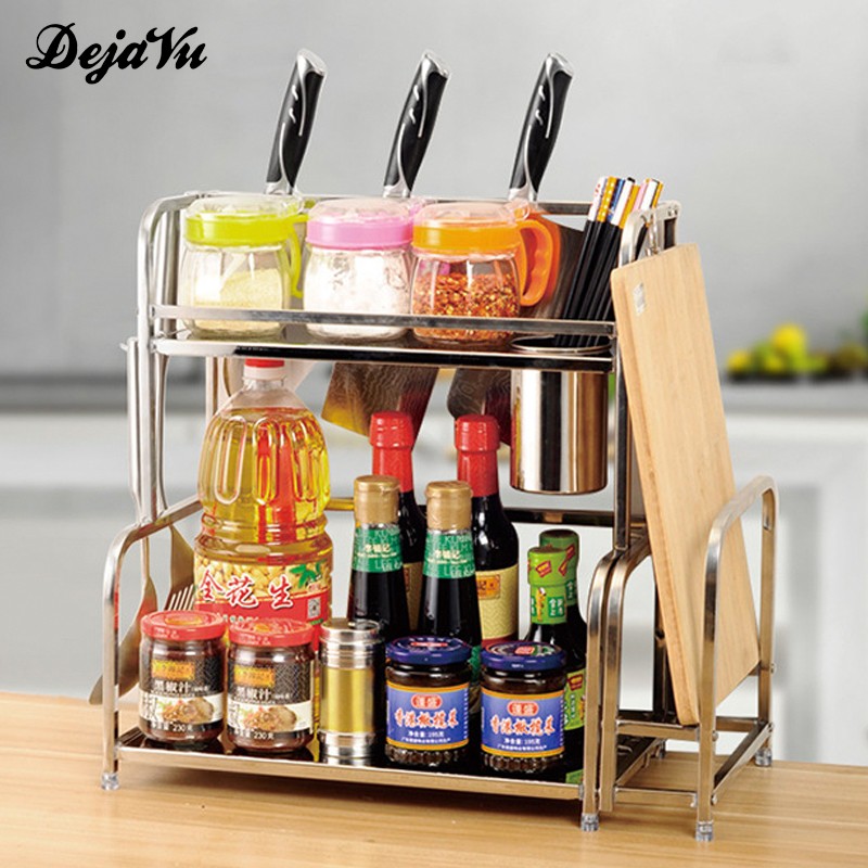 Dejavu Rak Bumbu Masak Dapur Serbaguna Susun Stainless Dejavu Rak Bumbu Masak Dapur Serbaguna Susun Stainless
