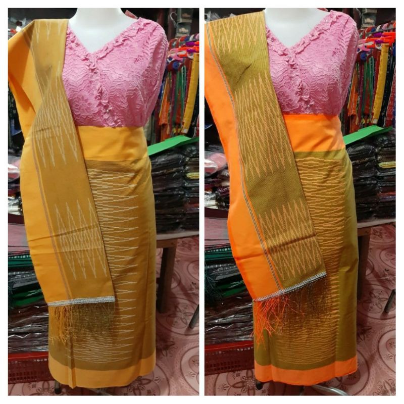 SONGKET SIBOLANG RASTA TENUN ATBM SIANTAR WARNA KUNING