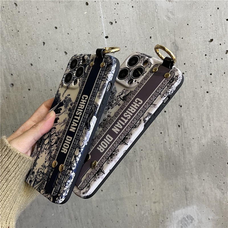 Case Bahan Silikon Dengan Wristband Shockproof Untuk Iphone X Xs Xr Xsmax 13 12 11pro Max