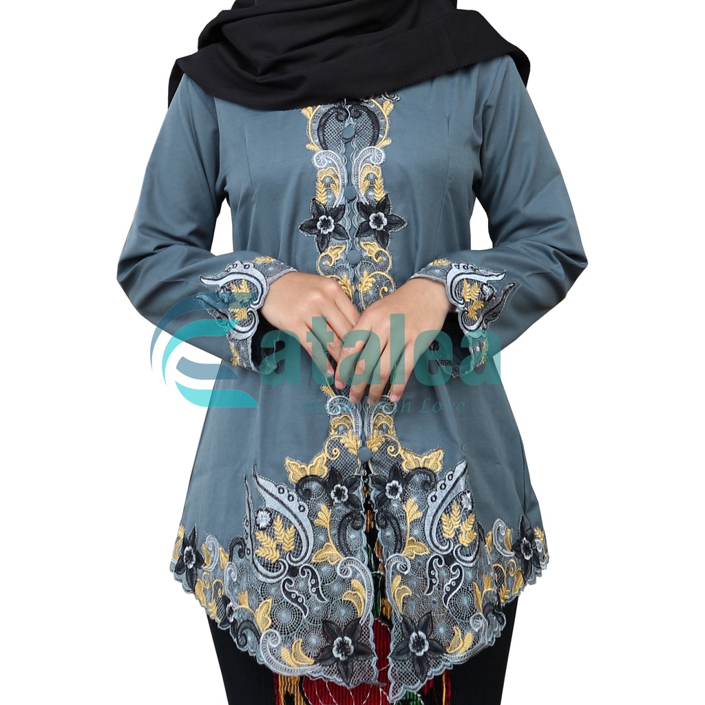 Kebaya Guru/kebaya modern Motif Kujang Khas Sunda