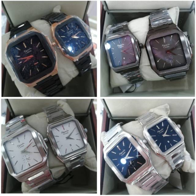 Jam tangan alexandre christie ac8601 original couple 8601