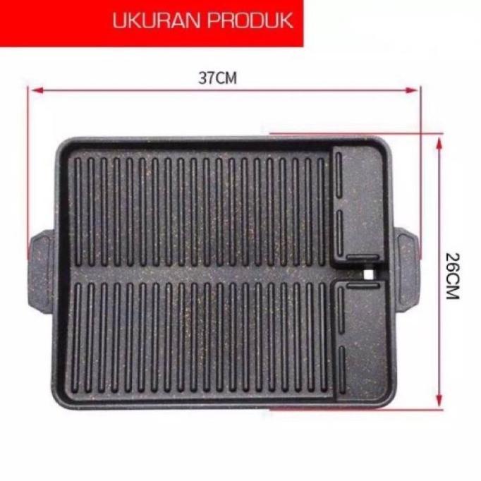 Teflon Panggangan Bbq Kompor 2 Sisi Anti Lengket / Alat Pemanggang / Mantapsmall