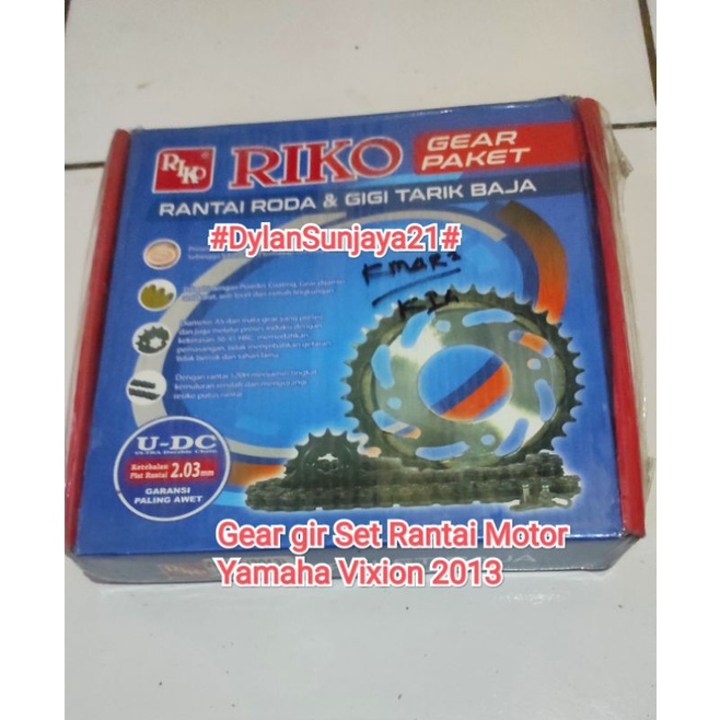 GEAR PAKET GEAR SET BAJA VIXION 2013 MERK RIKO