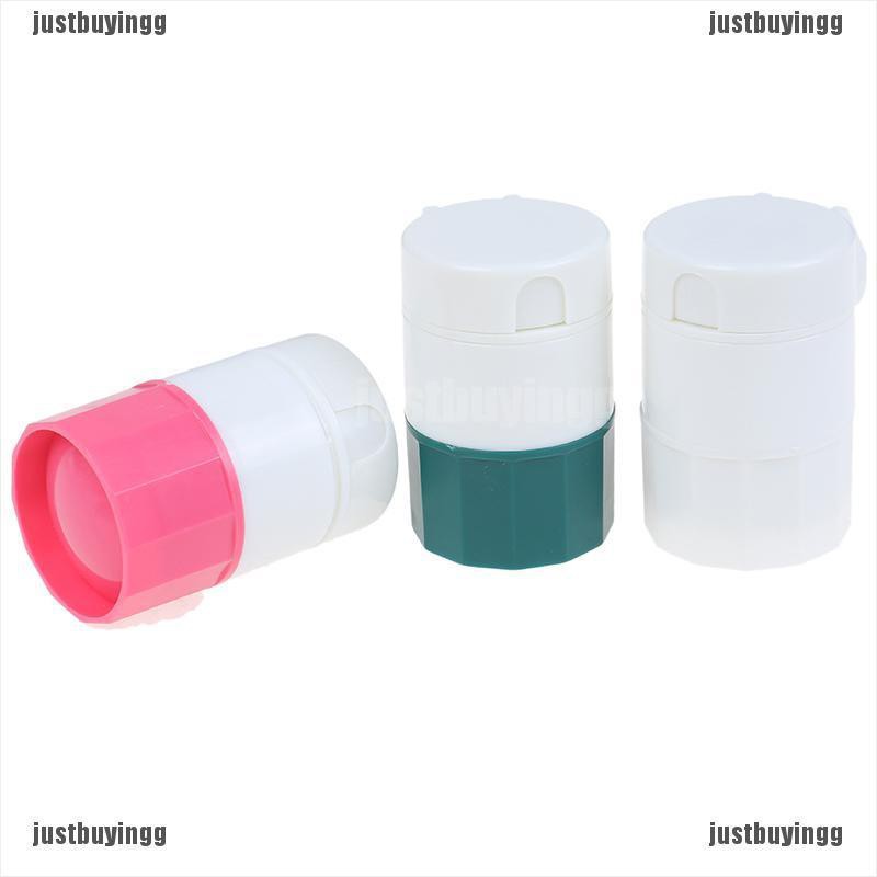 JB✪ 4 Layer Pill Box Cutter Medicine Crusher Grinder Splitter Case Tablet Cutter