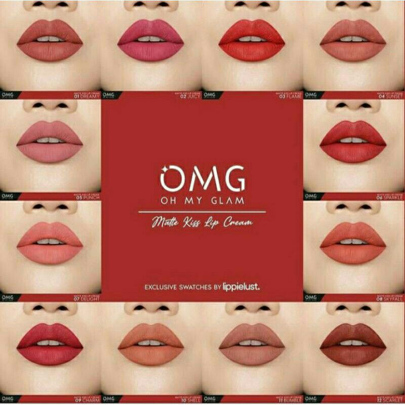 [ AURORA ] OMG Oh My Glam Matte Kiss Lip Cream 3.5g