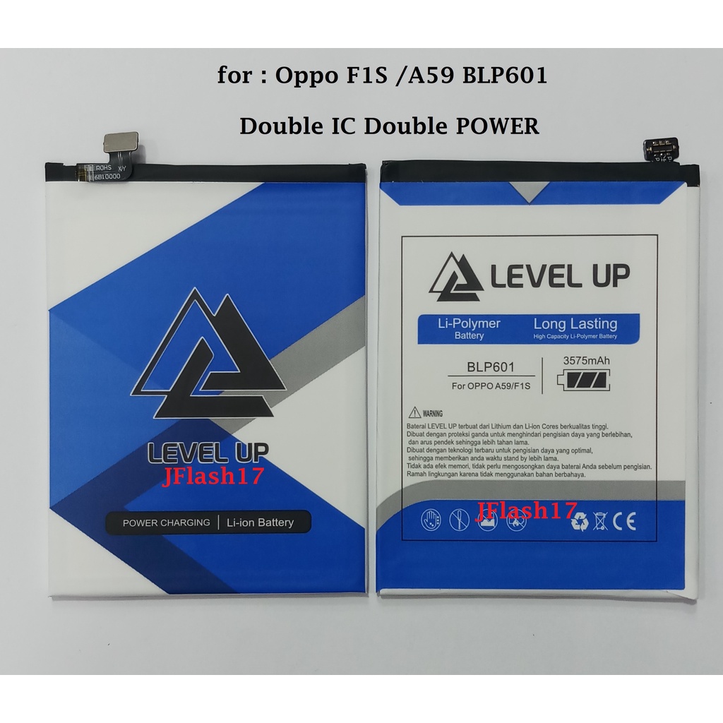 BATERAI OPPO F1S BLP601 LEVEL UP DOUBLE IC DOUBLE POWER