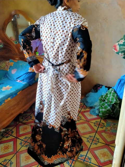 Gamis Batik Genes | Batik Terbaru | Terlaris Modern | Batikputramas1 No Kw