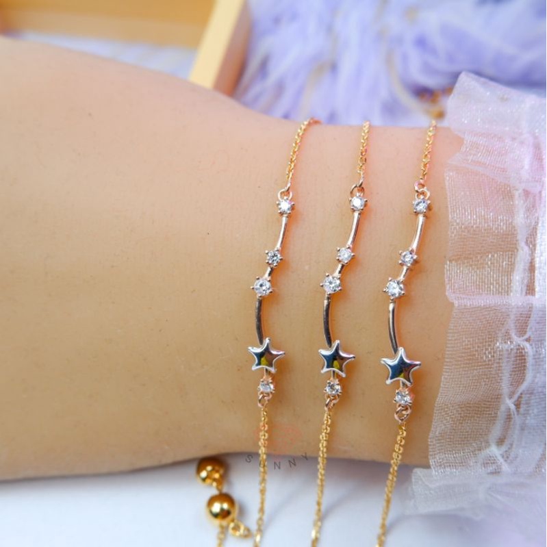 Gelang serut emas asli 300%/6k/375%/8k