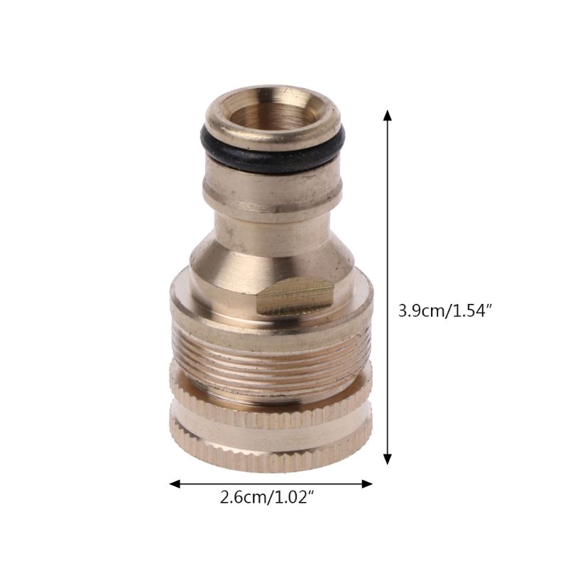 Pop Brass Garden Hose Tap Connector Quick Hose Adapter Female Threaded Faucet Nozzle Shopee Indonesia