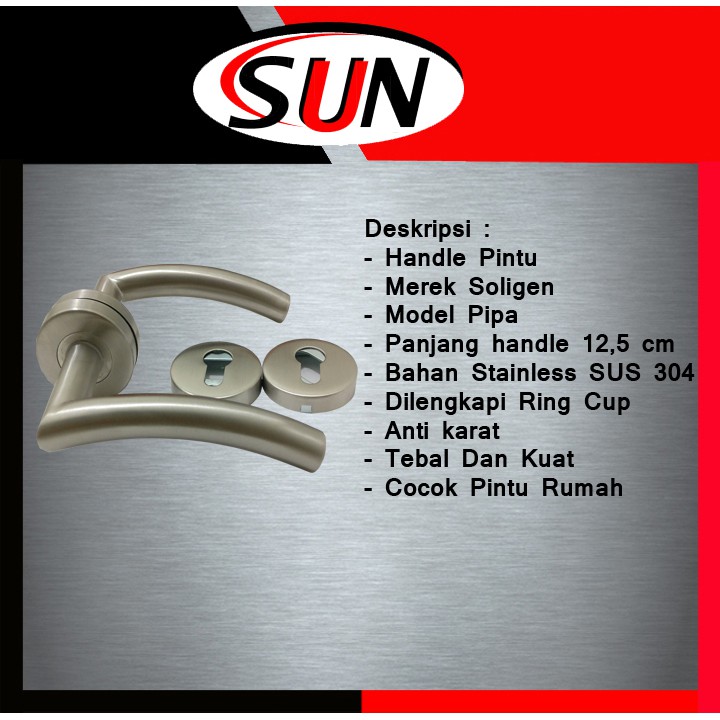 Handle Gagang Tarikan Pintu Kamar Mandi Rumah Wc Pipa Sabit Stainless