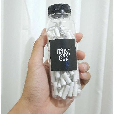 +-100 PIL AYAT ALKITAB DALAM BOTOL , COCOK UNTUK SENDIRI ATAU HADIAH SIMPEL UNIK.