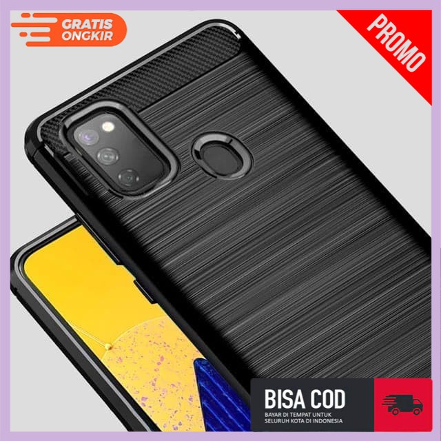 Case Samsung M21 Soft Case Brushed Carbon Covers