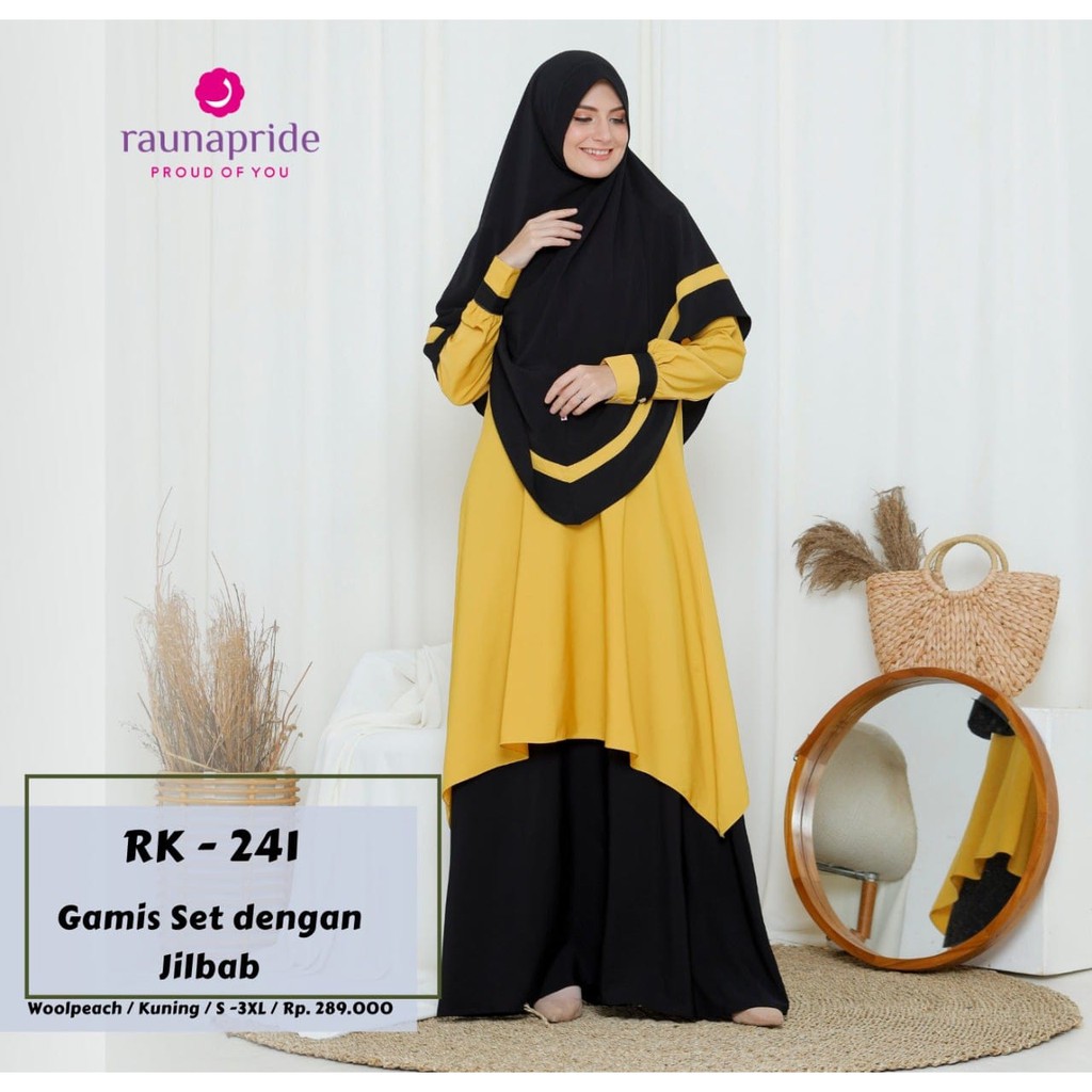 Dress Rauna Syar'i / RK - 241 / Fashion  Muslim