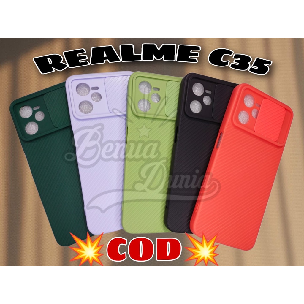 CASE SLIDE REALME C35 // SOFTCASE SLEDING KAMERA REALME C35 - BD