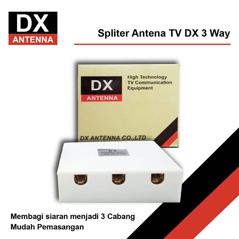 Splitter Antena TV 3 Way / Pembagi Siaran TV 3 Cabang