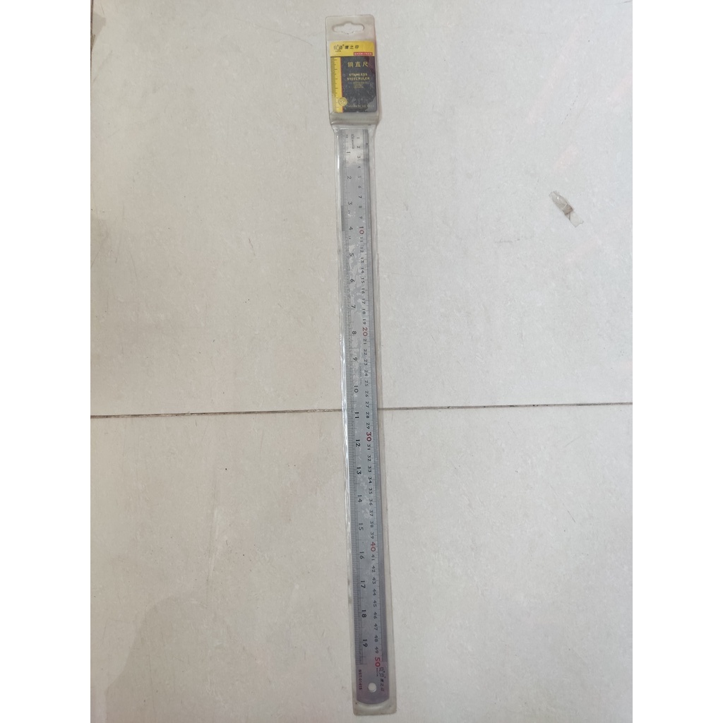 

Penggaris Besi 50 cm / Stainless Steel Ruler / Bestir 01415 Berkualitas