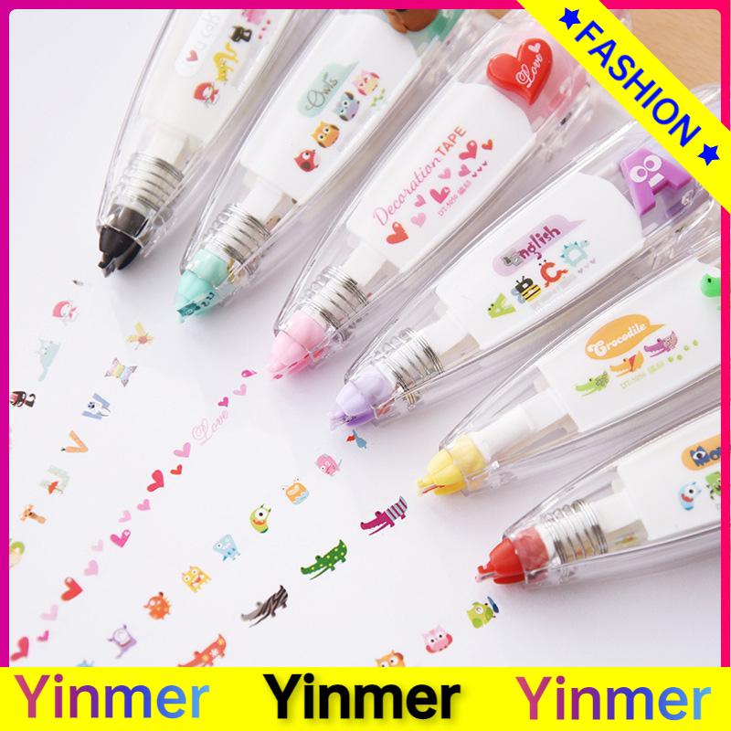 

COD✨ Penggantian Pola Lucu Isi Ulang Siswa Menandai Pita Koreksi Buku Harian DIY-Yinmer