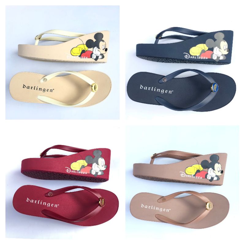 sandal wanita Darlingen wedges mickey / Sendal darlingen