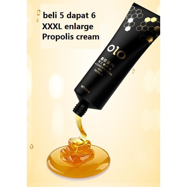 D D441 XXXL OLO ENLARGE PROPOLIS CREAM EKSTRAK MADU PEMBESAR SEXUAL PRIA