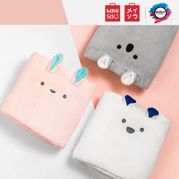Handuk Beludru Lembut Lucu By MINISO JAPAN