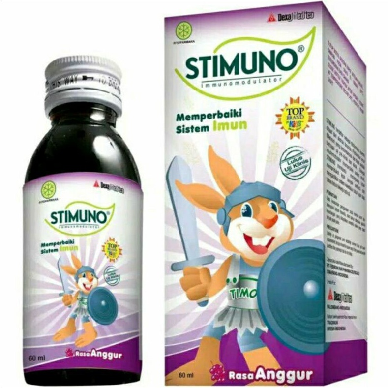 (EXP Juli 2024) BUY 1 GET 1 Stimuno Syrup Multivitamin 100ml / 60ml Untuk Daya Tahan Tubuh Bayi Anak Rasa Original, Anggur, Jerukberi