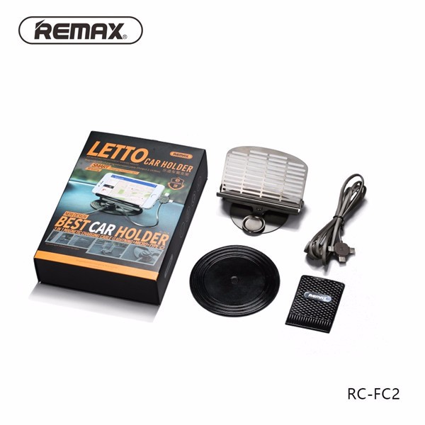 Original REMAX Letto Universal 2.1A 3 in 1 Magnetic Phone Stand Car Charging Holder