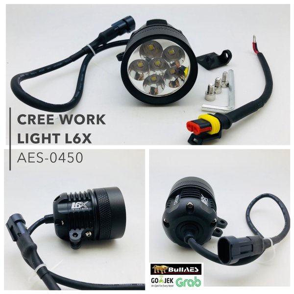 Cree Worklight 6 Mata 60 Watt Bulat I Lampu Tembak Cree 60watt I Lampu Sorot Tembak 60 Watt Merk