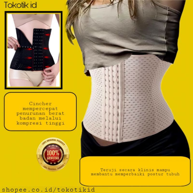 Waist shaper korset pelangsing penegak punggung pengecil perut buncit wanita ibu melahirkan