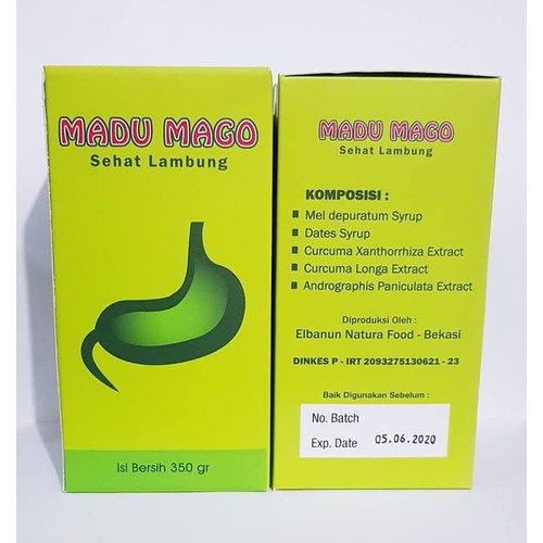 OBAT MAAG HERBAL ATASI SAKIT MAAG GANGGUAN LAMBUNG - MADU MAGO 350GR AL MABRUROH ORIGINAL