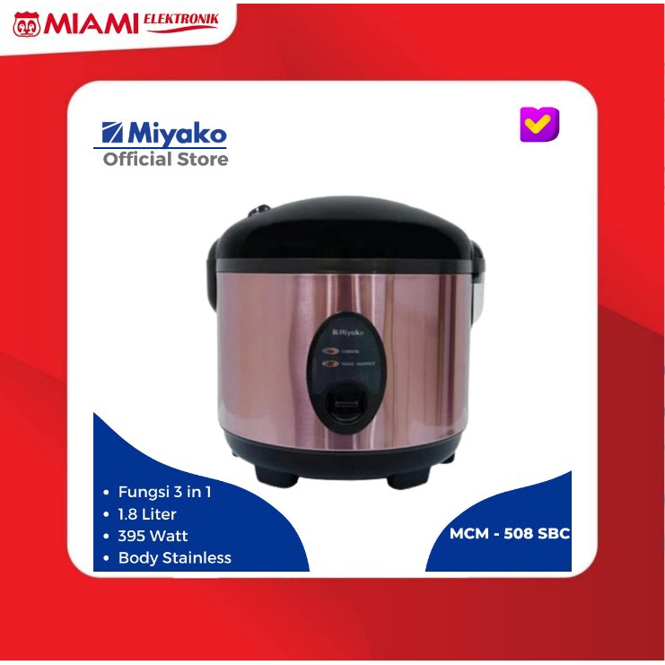 Magic Com Miyako MCM508SBC / Rice Cooker Miyako MCM 508SBC 1.8 Liter