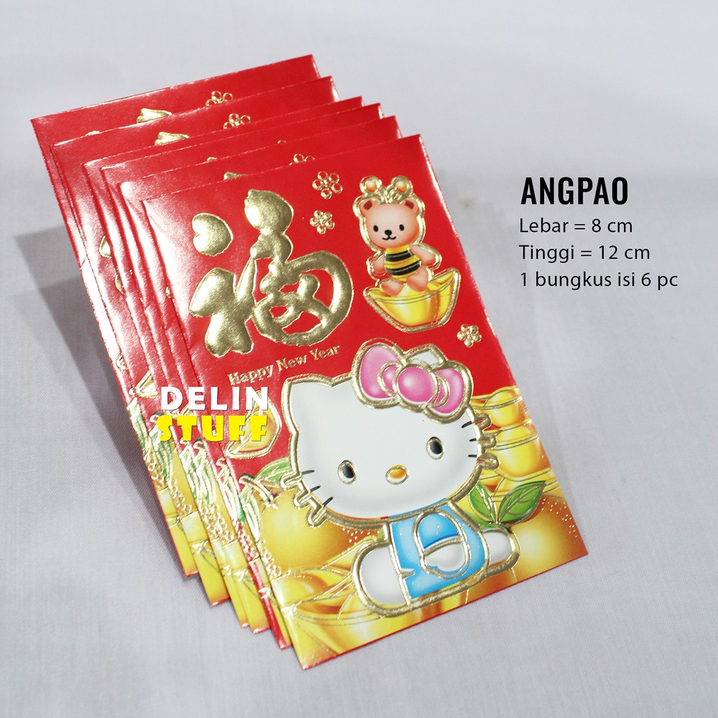 

Angpau Hello Kitty / Angpao Anak / Amplop Fu isi 6 pc 2307148 A