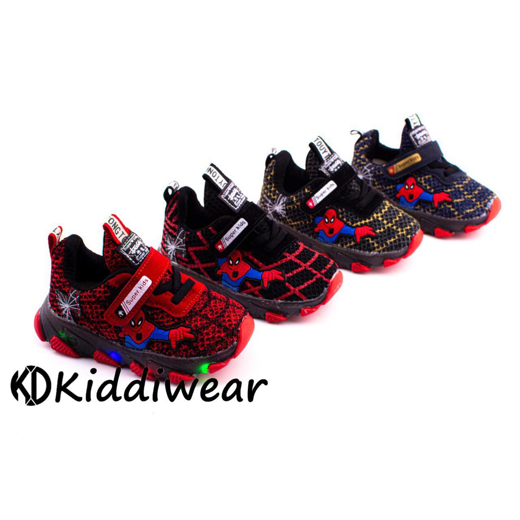 (Kiddiwear) Sepatu anak led New LED  Kids Shoes Size 21-30 MBK44