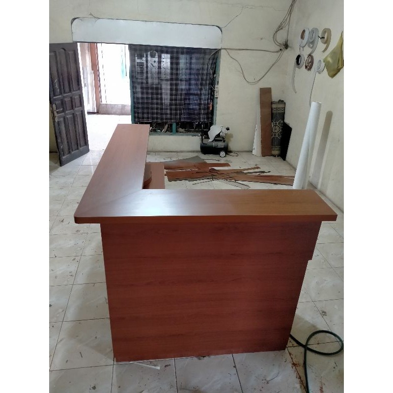 meja counter meja kasir meja resepsionis