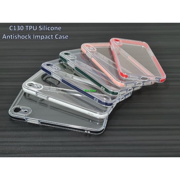 C130 Iphone 7 / 7+ / 8 / 8+ / X / XS / XR / XS MAX AntiShock Square Silicone Case