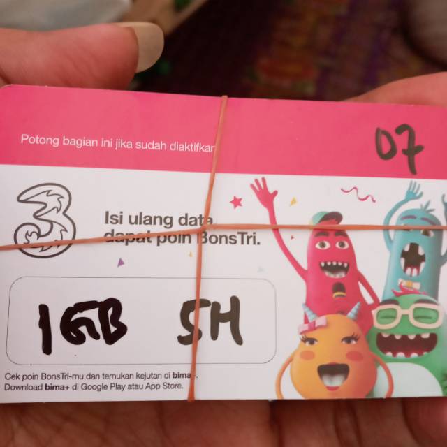 Voucher TRI 1gb 5hari