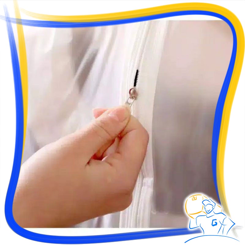 Cover Baju Gantung Bahan PEVA Semi Plastik Transparan ada Resleting Anti Air dan Debu Plastik Pelindung Baju Pakaian Plastik Baju Gamis Kaos Kemeja Jas Dress Gaun Dustproof Organizer