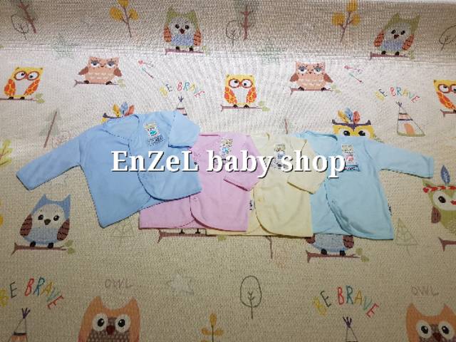 PROMO BAJU BAYI TANGAN PANJANG BIS SIZE NEWBORN / BAJU BABY FLUFFY WARNA & PUTIH / SNI-1