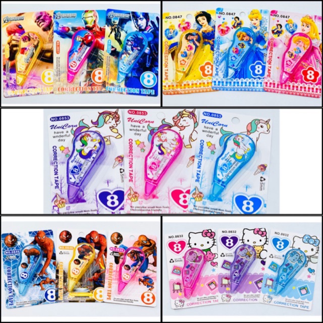 

Correction Tape Fancy Tip X Kertas Karakter 8 meter tipex
