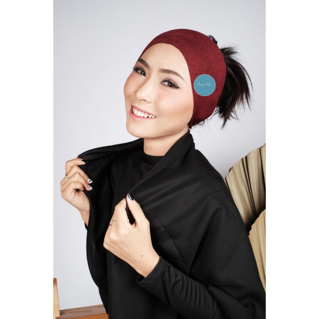 inner rajut bando bandana rajut terbaru bandana pita karet