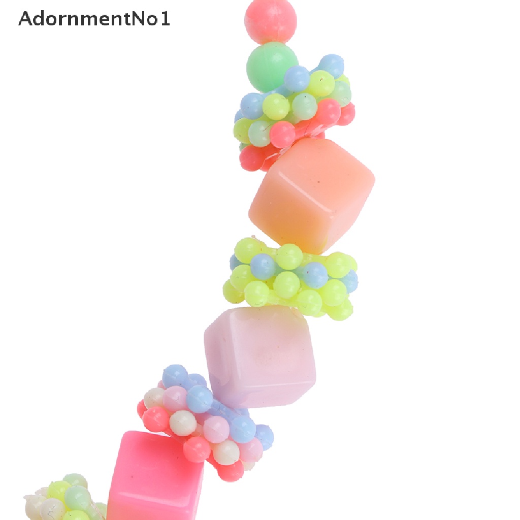 (AdornmentNo1) 1 Set Kalung Manik-Manik bubblegum handmade Warna-Warni Untuk Anak Perempuan