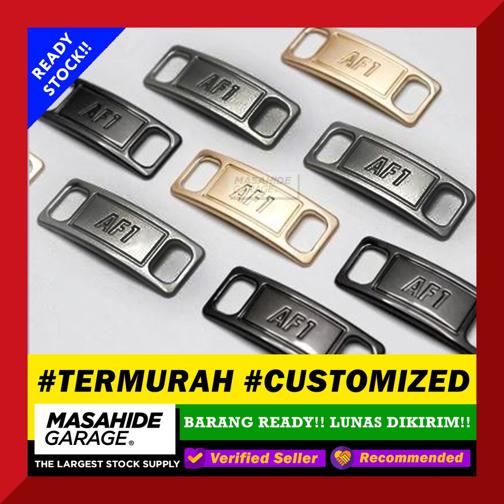 TERMURAH Lace Lock Air Force 1 AF1 Metal Laces Lock Tali Jordan
