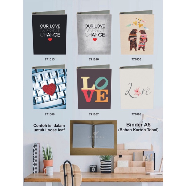 

Binder A5 / Binder Note A5 / Love / Set 3024