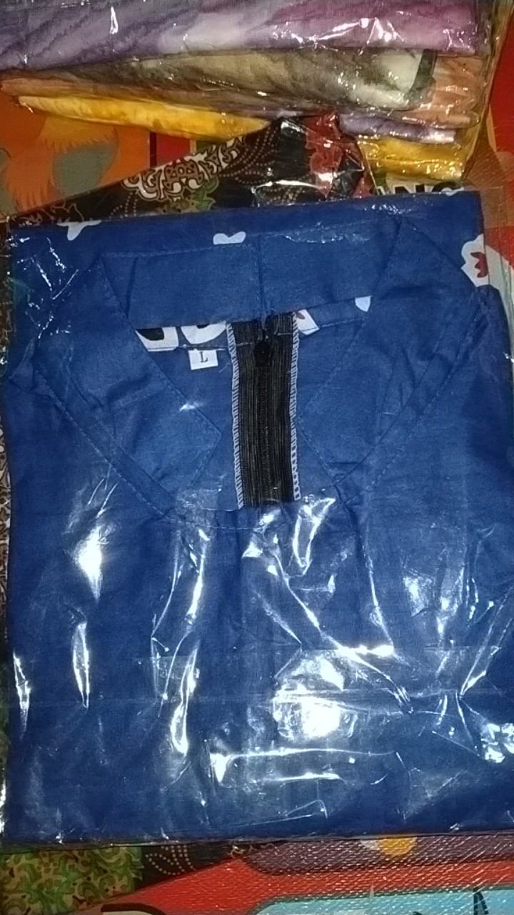 Tunik Batik Wanita Ziper Depan