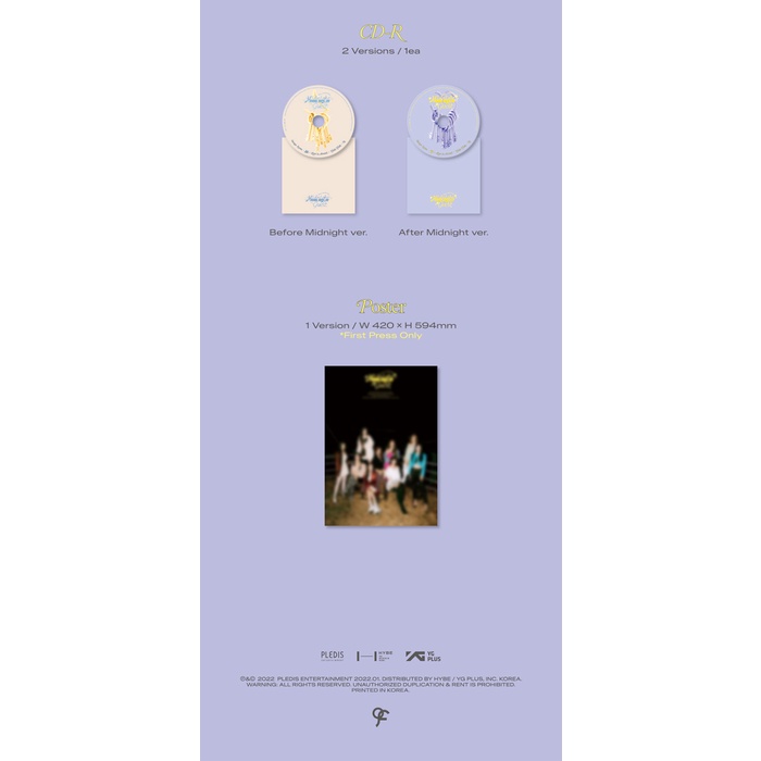 fromis_9 - 4th Mini Album MIDNIGHT GUEST (CD / KiT)